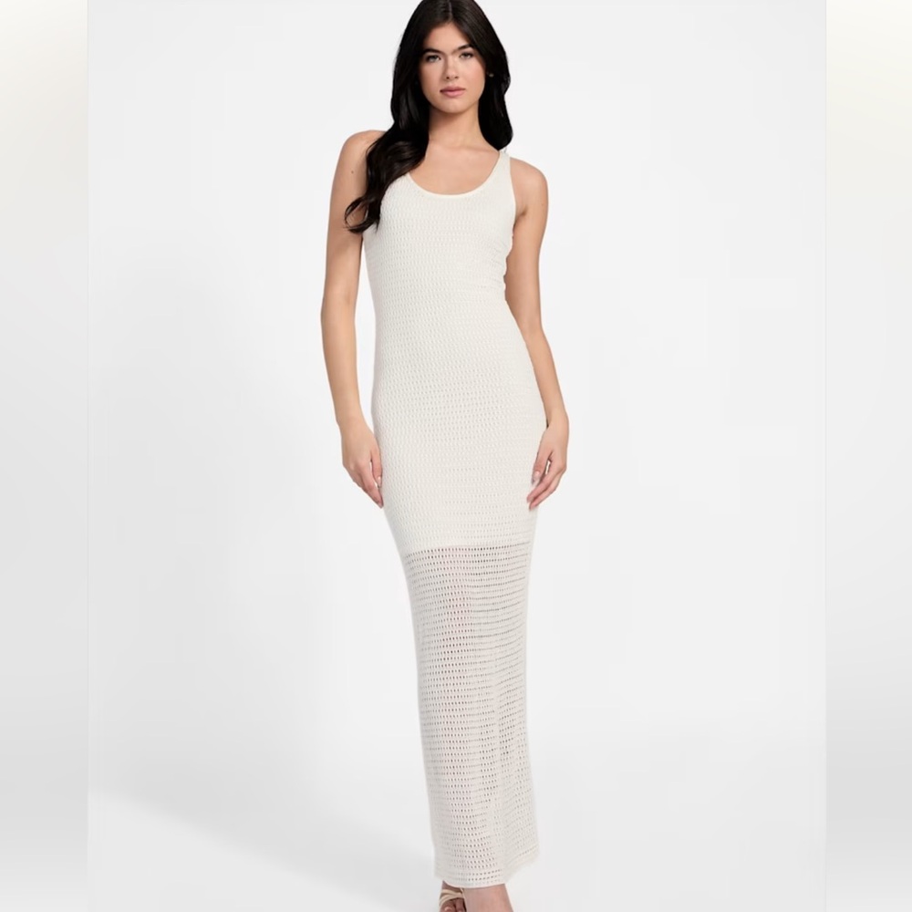 Guess Verdes Crochet Maxi Dress